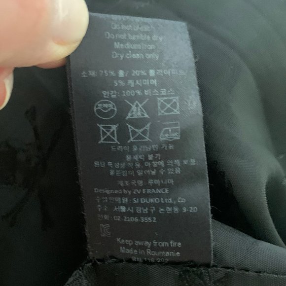 Zadig and Voltaire Deluxe Wool Cashmere Coat Taupe Size M - Picture 8 of 8